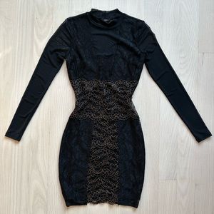 Guess mesh lace bodycon mini dress